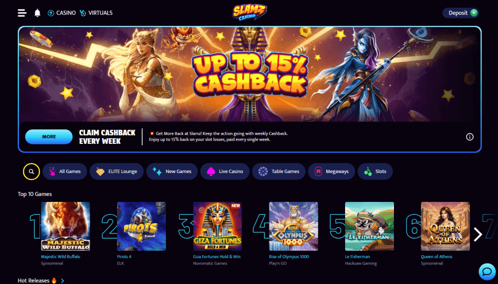 Slamz Casino pelit