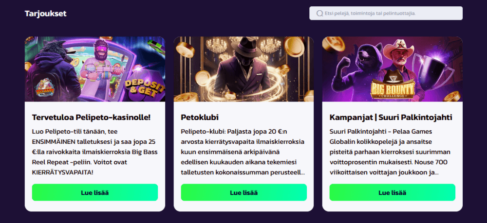 Pelipeto kampanjat