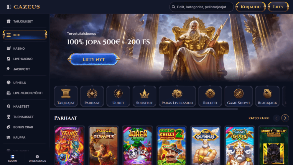 Cazeus: casino faktoja & kokemuksia - SuomenNettikasinot.com