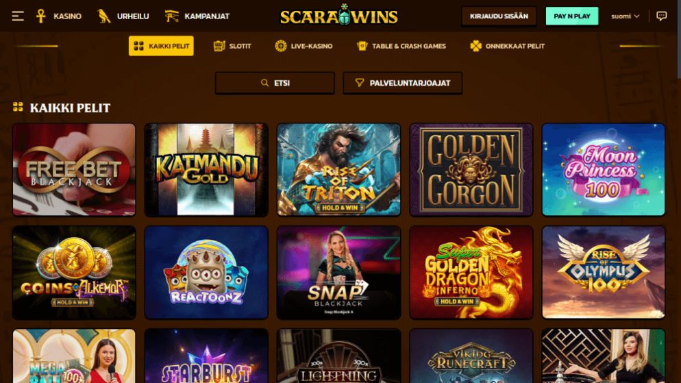 Scarawins: casino faktoja & kokemuksia - SuomenNettikasinot.com