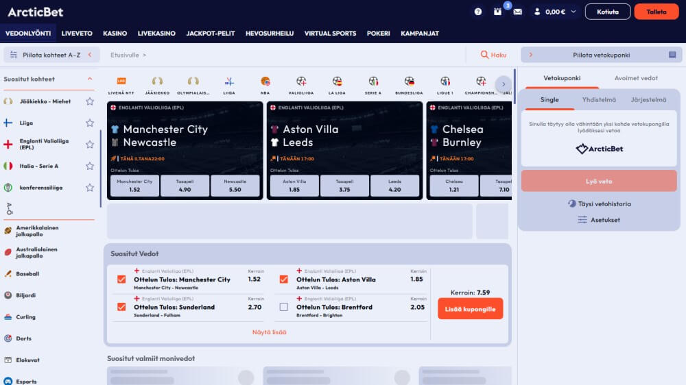 ArcticBet vedonlyönti