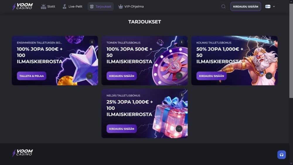 Voom Casino kampanjat