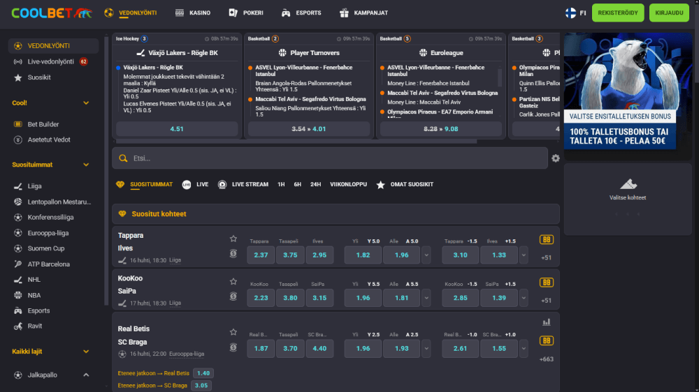 Coolbet vedonlyönti