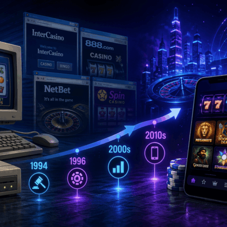 Vanhimmat nettikasinot – näin digitaalinen peliala sai alkunsa