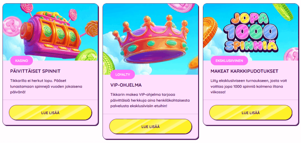 Tikkari Casino kampanjat