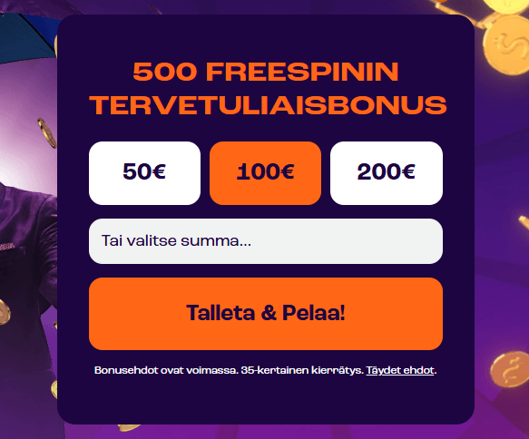 Wheelz tervetuliaisbonus