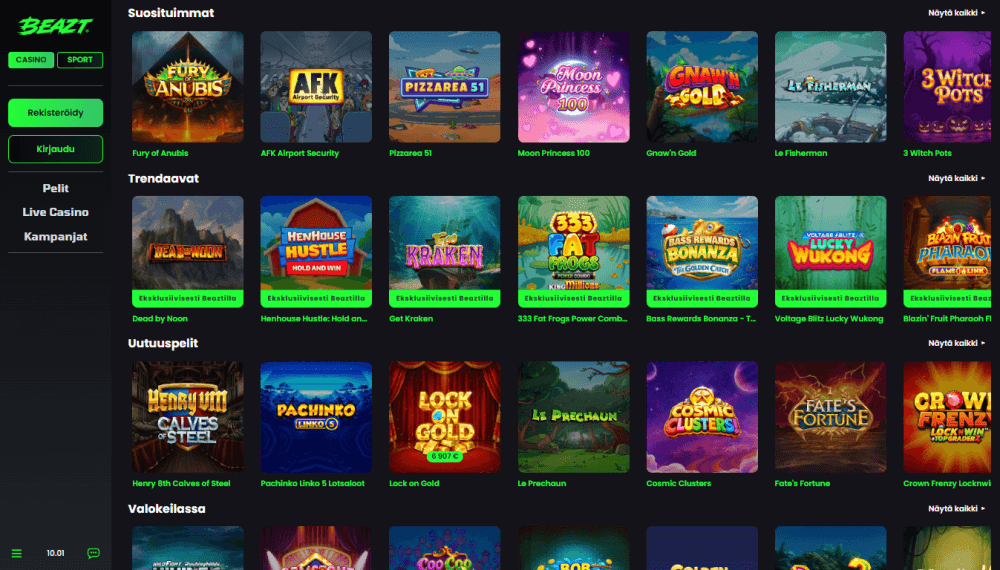Beazt Casino pelit
