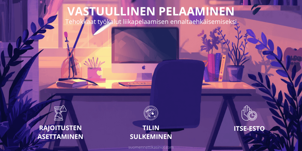Vastuullisen pelaaminen työkalut